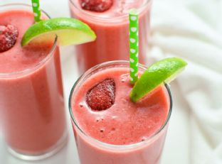 Delicious Limeade Triple Berry Smoothies