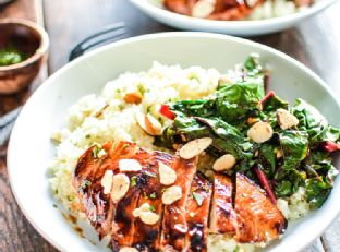 Barbecue Chicken Cauliflower Couscous Bowls