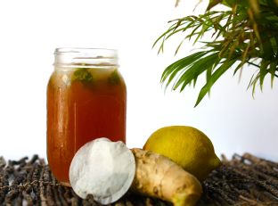 Honey Ginger Lemon Iced Tea