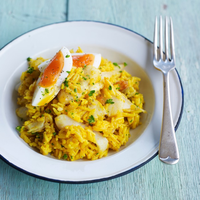 Classic British Kedgeree Recipe with Smoked Haddock