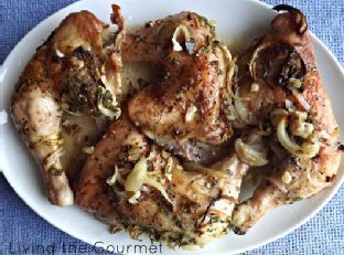 Baked Chicken with Citrus and Garlic Marinade