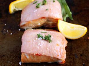 Bacon-Wrapped Salmon