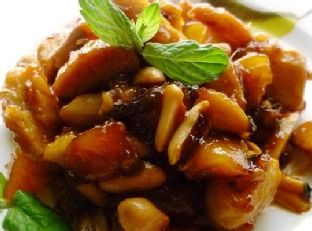 Citrus Chicken With Apricot, Peanuts & Mint