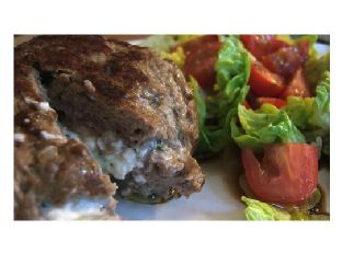 Feta Stuffed Burgers