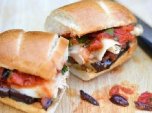 Grilled Chicken & Eggplant Sandwiches