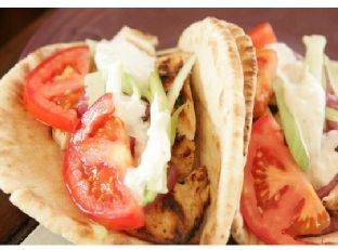 Grilled Chicken Gyros With Tzatziki