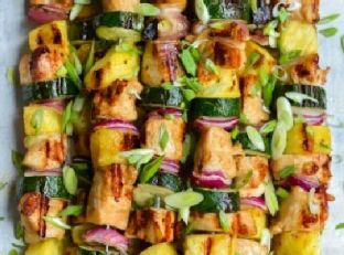 Grilled Chicken Skewers with Asian Flavors