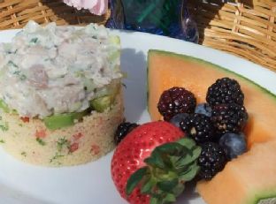 Layered Chicken Salad With Couscous