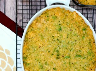 Cheesy Chicken Broccoli Rice Casserole & Holiday Acorn Box